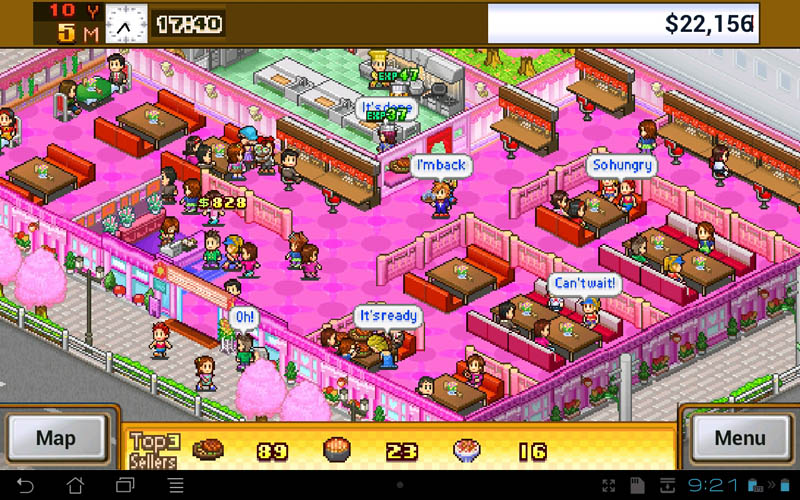 Cafeteria Nipponica a cafeteria mogul in a pixelated world